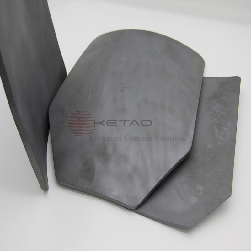 RBSiC Multi Curve Front Plate 300x250mm, Silicon Carbide Ceramic Multi Curve Front Plate 12