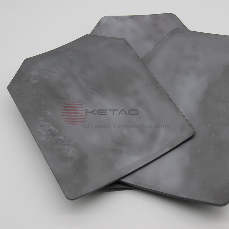 Ballistic protective ceramic plate